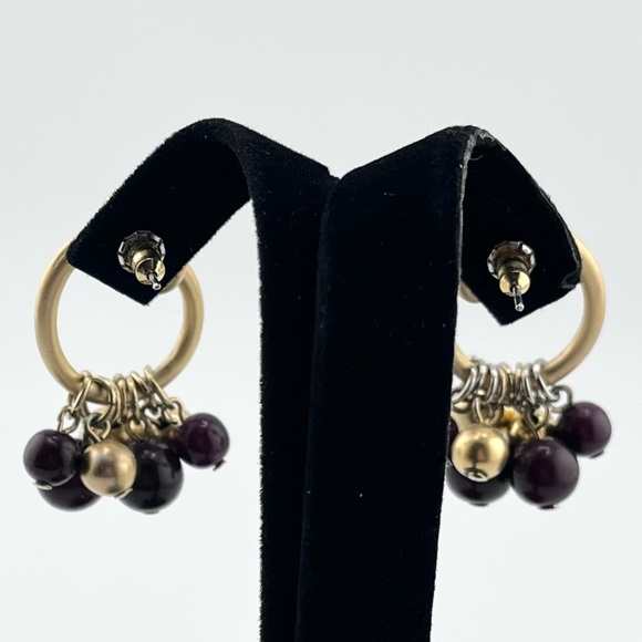 LOT of 4 PAIRS fun pierced earrings dangly assorted colors - Picture 4 of 8